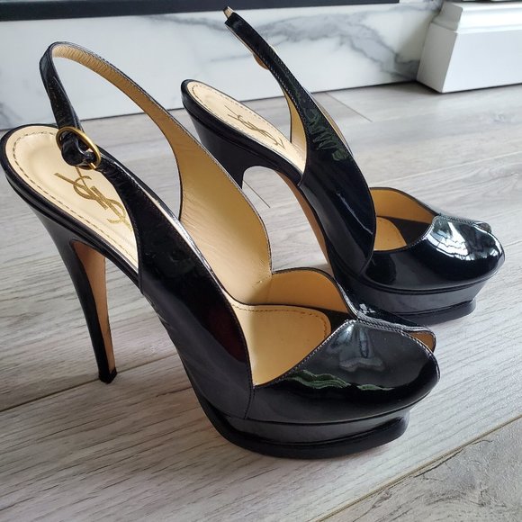 Yves Saint Laurent Tribute Heel Slingback - Picture 2 of 4